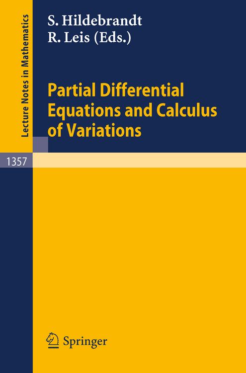 Produktbild: Partial Differential Equations and Calculus of Variations