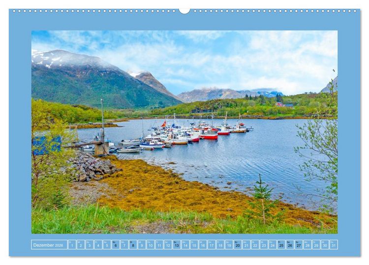 Produktbild: Lofoten - Norwegens Juwelen (hochwertiger Premium Wandkalender 2026 DIN A2 quer), Kunstdruck in Hochglanz