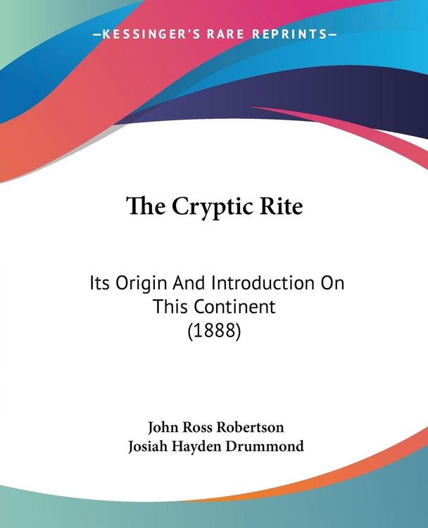 Produktbild: The Cryptic Rite