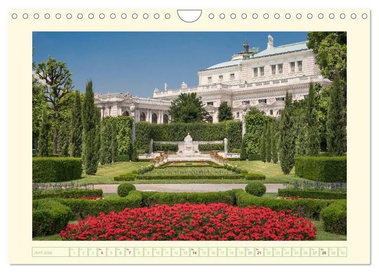 Produktbild: An der sch&ouml;nen blauen Donau - Ein Spaziergang in Wien (Wandkalender 2026 DIN A4 quer), CALVENDO Monatskalender