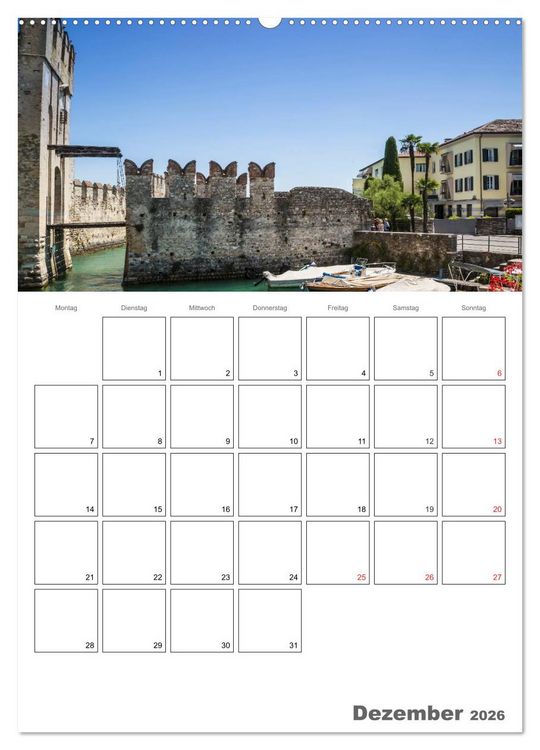 Produktbild: GARDASEE Terminplaner (hochwertiger Premium Wandkalender 2026 DIN A2 hoch), Kunstdruck in Hochglanz