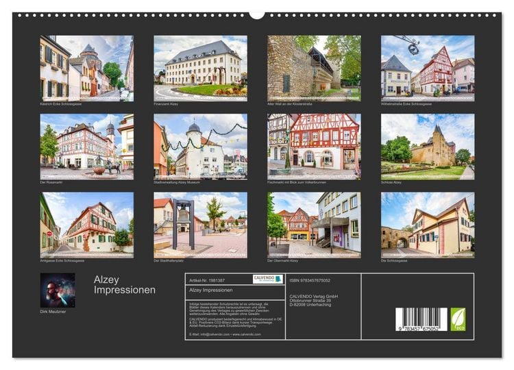 Produktbild: Alzey Impressionen (hochwertiger Premium Wandkalender 2026 DIN A2 quer), Kunstdruck in Hochglanz