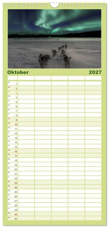 Produktbild: Familienplaner 2027 - Norwegen - Das wundersch&ouml;ne Land im Norden. mit 5 Spalten (Wandkalender, 21 x 45 cm) CALVENDO