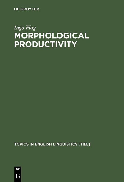 Produktbild: Morphological Productivity