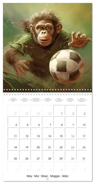 Produktbild: Kicking baby monkeys (Wall Calendar 2026 12 &times; 12 Inch) CALVENDO 12 Month Wall Calendar