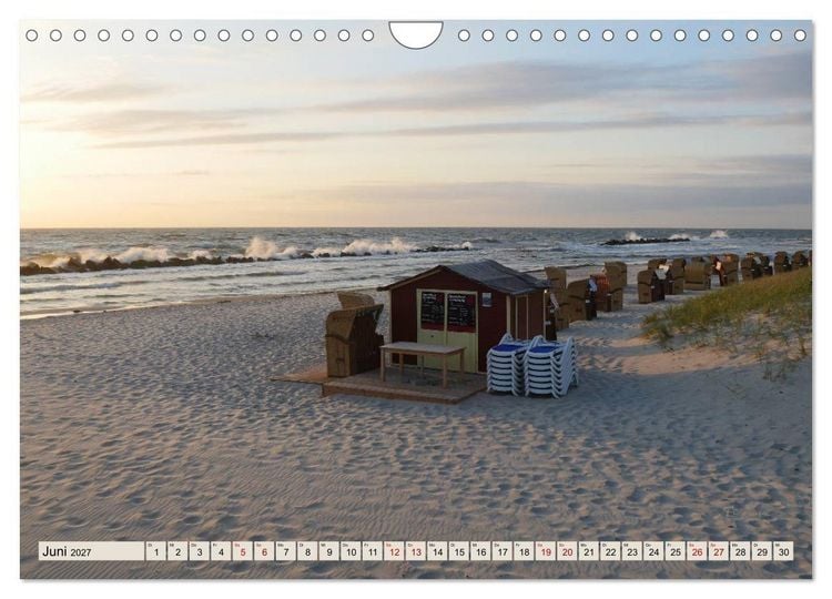 Produktbild: Ostseebad Wustrow K&uuml;stenimpressionen (Wandkalender 2027 DIN A4 quer), CALVENDO Monatskalender