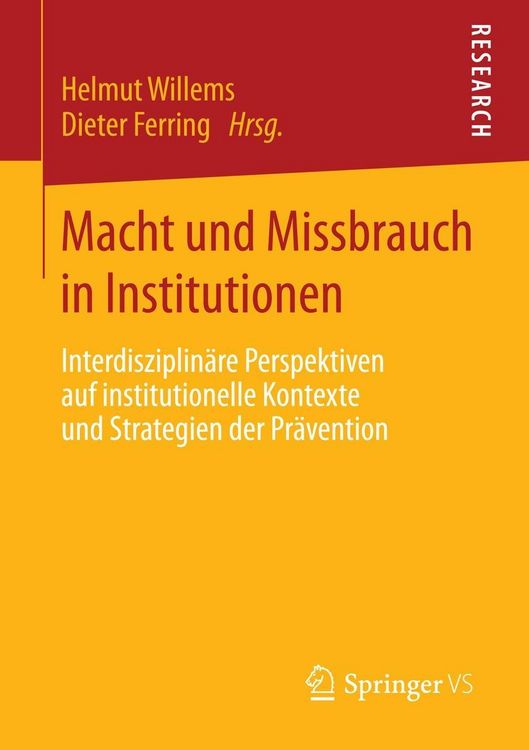 Produktbild: Macht und Missbrauch in Institutionen