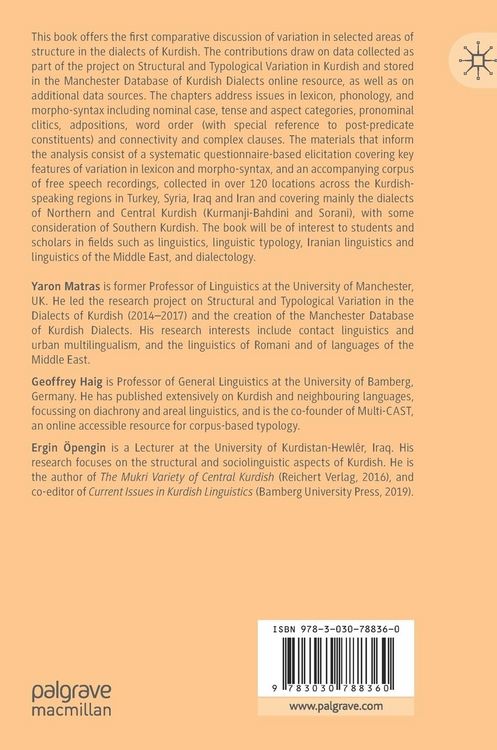 Produktbild: Structural and Typological Variation in the Dialects of Kurdish