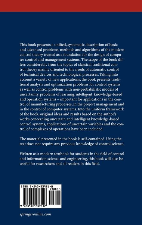 Produktbild: Modern Control Theory