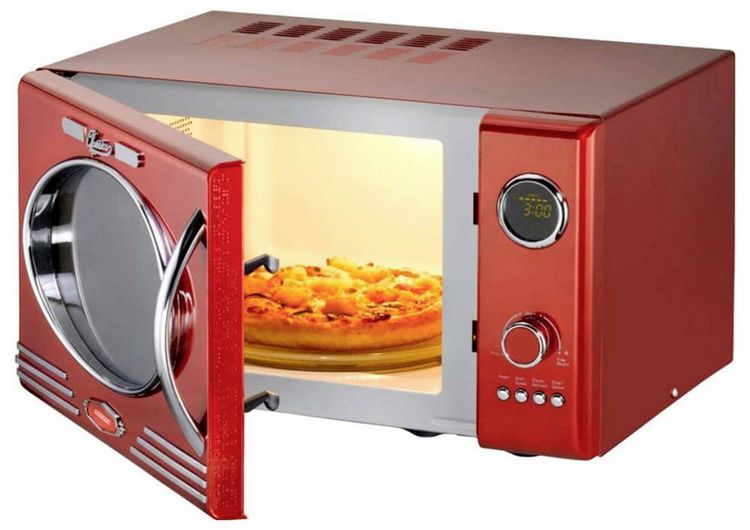 Produktbild: Melissa 16330129 Mikrowelle Chrom, Rot