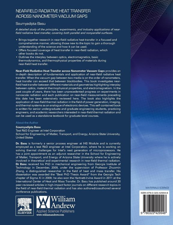 Produktbild: Near-Field Radiative Heat Transfer Across Nanometer Vacuum Gaps