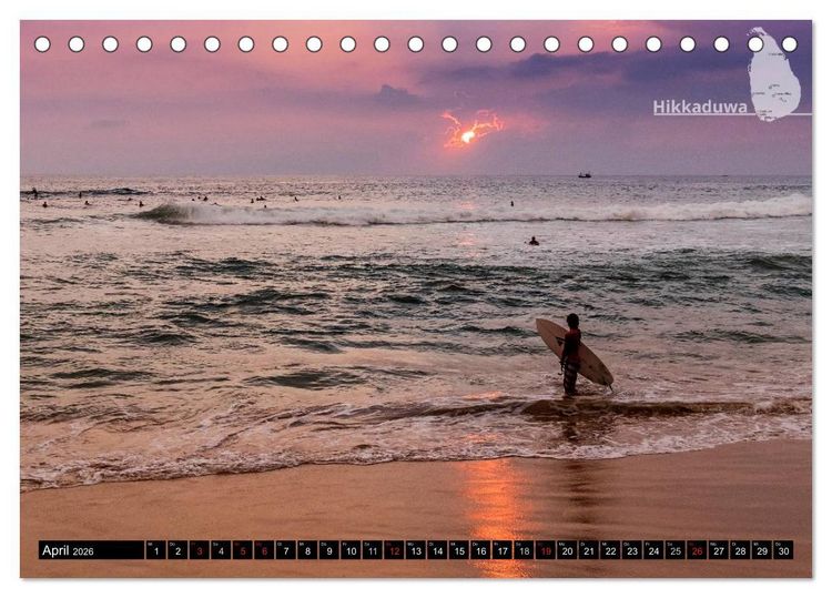 Produktbild: Sri Lanka, eine Reise &uuml;ber die Insel der King Coconut (Tischkalender 2026 DIN A5 quer), CALVENDO Monatskalender