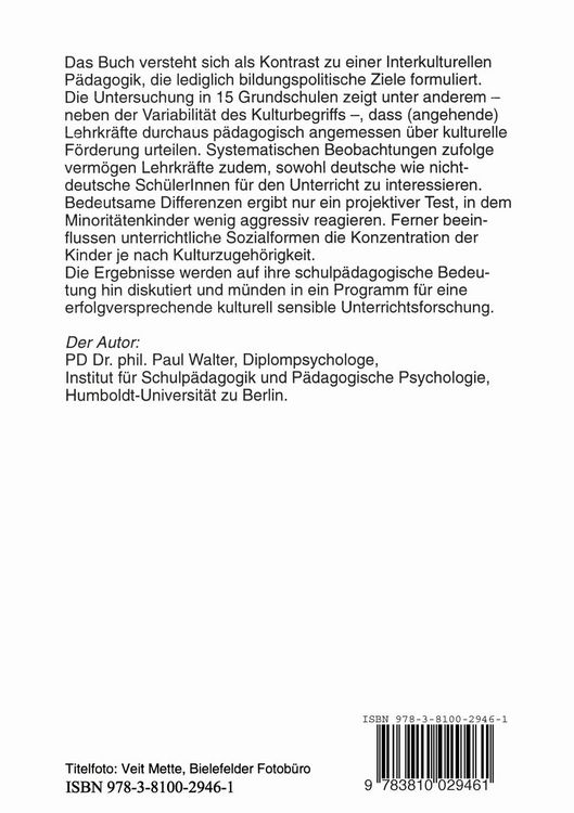 Produktbild: Schule in der kulturellen Vielfalt