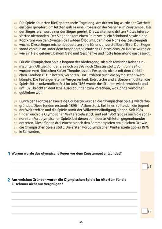 Produktbild: &Uuml;bungsheft mit Lesetests in Deutsch 4. Klasse
