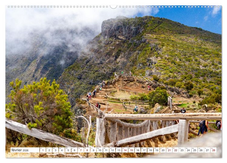 Produktbild: &Icirc;le de la R&eacute;union - Le paradis fran&ccedil;ais dans l'oc&eacute;an Indien (Calendrier mural 2026 DIN A2 vertical), CALVENDO calendrier mensuel