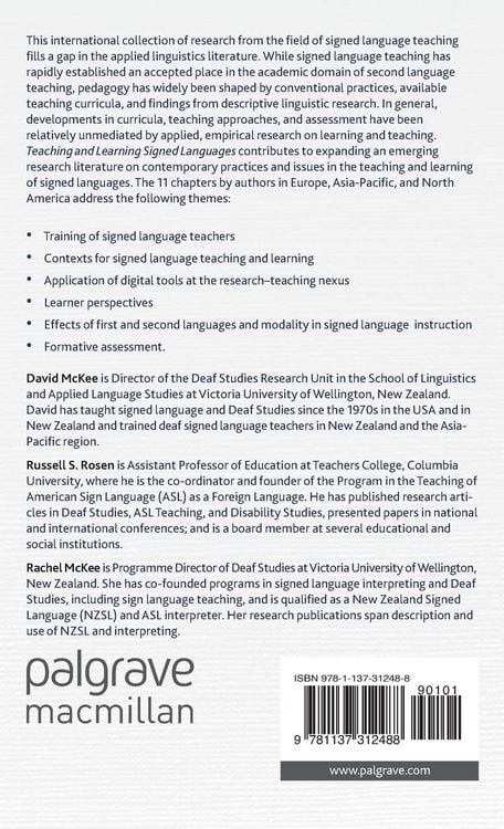 Produktbild: Teaching and Learning Signed Languages