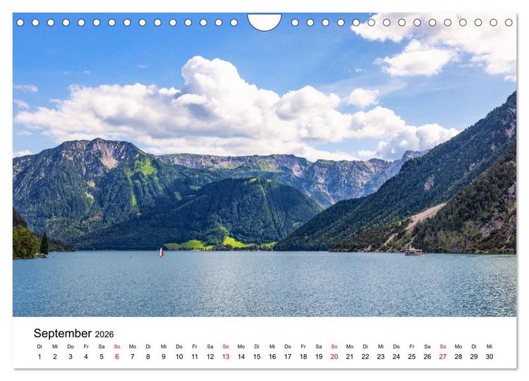 Produktbild: Traumhafter Achensee - eine kalendarische Reise (Wandkalender 2026 DIN A4 quer), CALVENDO Monatskalender