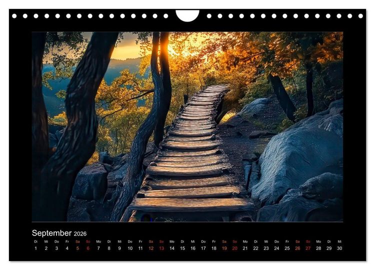 Produktbild: Abenteuerliche Wege (Wandkalender 2026 DIN A4 quer), CALVENDO Monatskalender