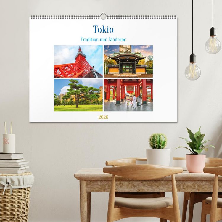 Produktbild: Tokio - Tradition und Moderne (Wandkalender 2026 DIN A2 quer), CALVENDO Monatskalender