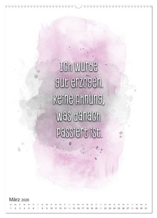 Produktbild: Das Alter ist nur eine Zahl (hochwertiger Premium Wandkalender 2026 DIN A2 hoch), Kunstdruck in Hochglanz