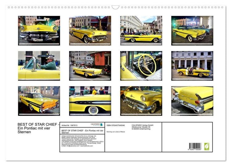 Produktbild: BEST OF STAR CHIEF - Ein Pontiac mit vier Sternen (Wandkalender 2026 DIN A2 quer), CALVENDO Monatskalender