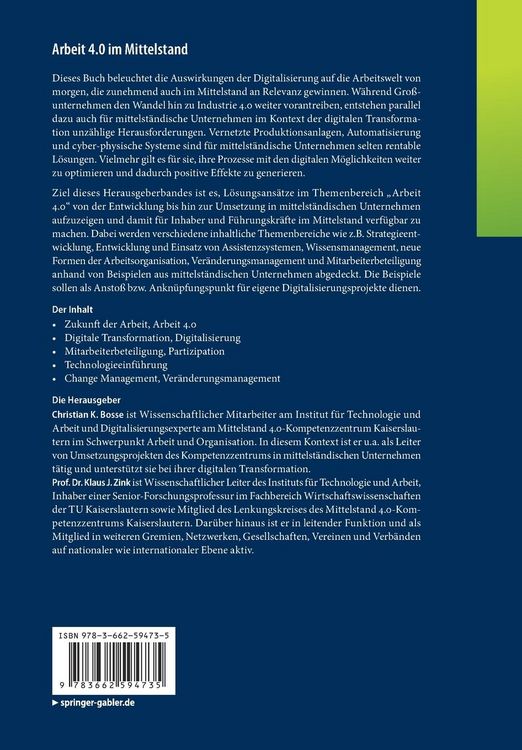 Produktbild: Arbeit 4.0 im Mittelstand