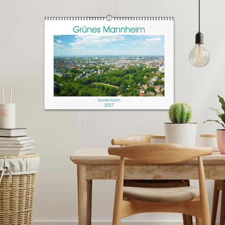 Produktbild: Gr&uuml;nes Mannheim (Wandkalender 2027 DIN A3 quer), CALVENDO Monatskalender