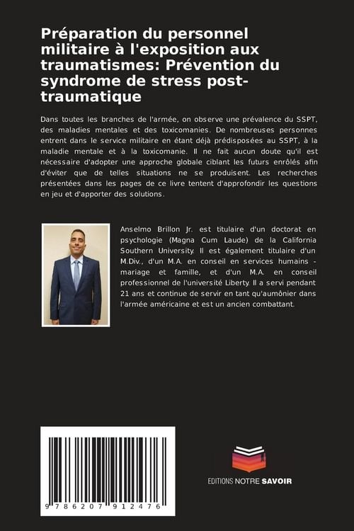 Produktbild: Pr&eacute;paration du personnel militaire &agrave; l'exposition aux traumatismes: Pr&eacute;vention du syndrome de stress post-traumatique