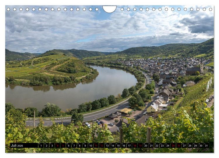 Produktbild: Die Mosel zwischen Bremm und Koblenz (Wandkalender 2026 DIN A4 quer), CALVENDO Monatskalender