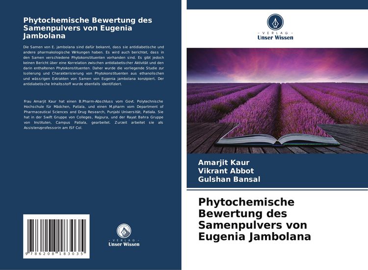 Produktbild: Phytochemische Bewertung des Samenpulvers von Eugenia Jambolana