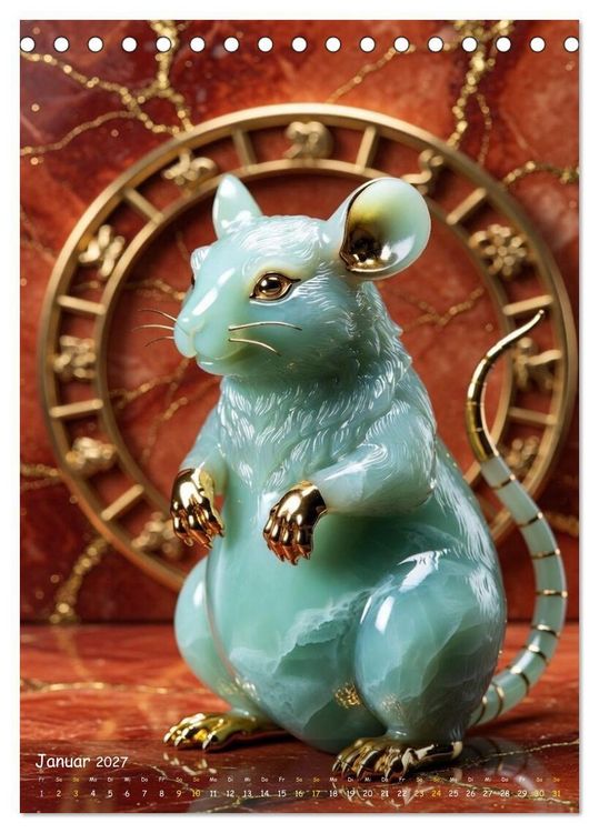 Produktbild: ZODIAK JADE IMPERIAL (Tischkalender 2027 DIN A5 hoch), CALVENDO Monatskalender