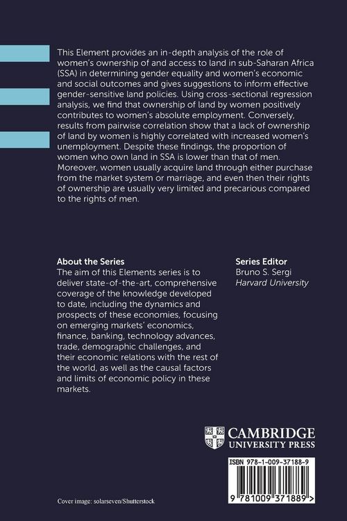 Produktbild: The Paradox of Gender Equality and Economic Outcomes in Sub-Saharan Africa