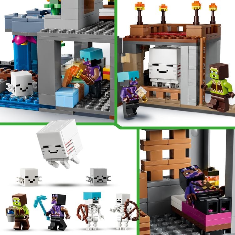 Produktbild: LEGO Minecraft 21597 Ghast-Station, Spielzeug f&uuml;r Gamer, Spielset ab 9