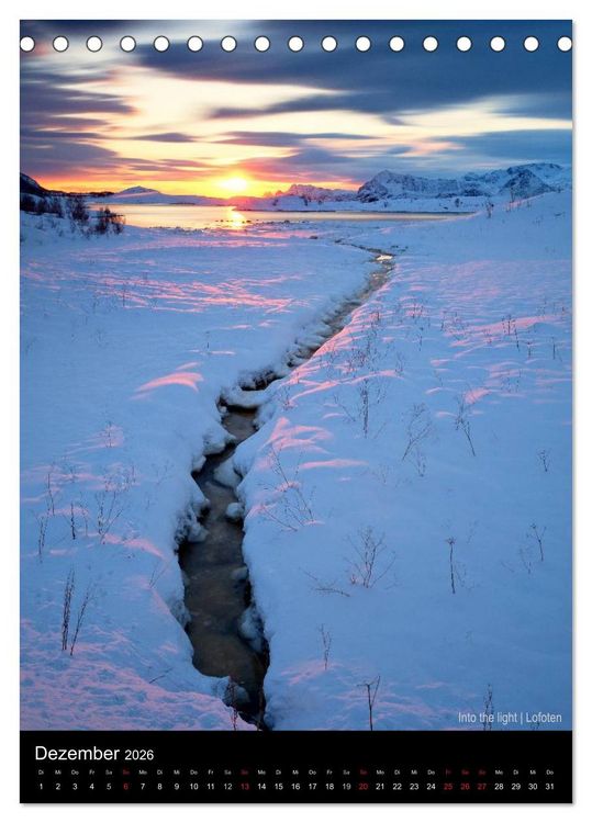 Produktbild: Northern Norway (Tischkalender 2026 DIN A5 hoch), CALVENDO Monatskalender