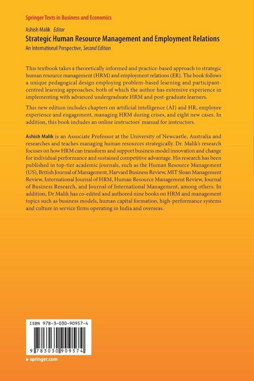 Produktbild: Strategic Human Resource Management and Employment Relations