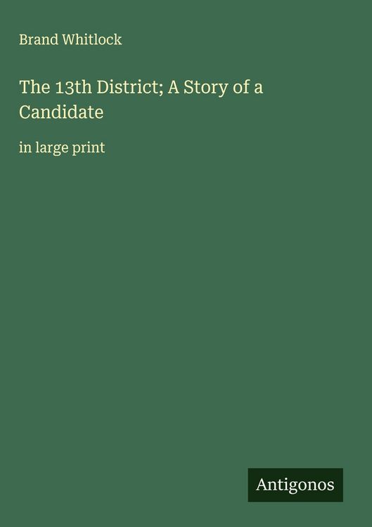 Produktbild: The 13th District; A Story of a Candidate
