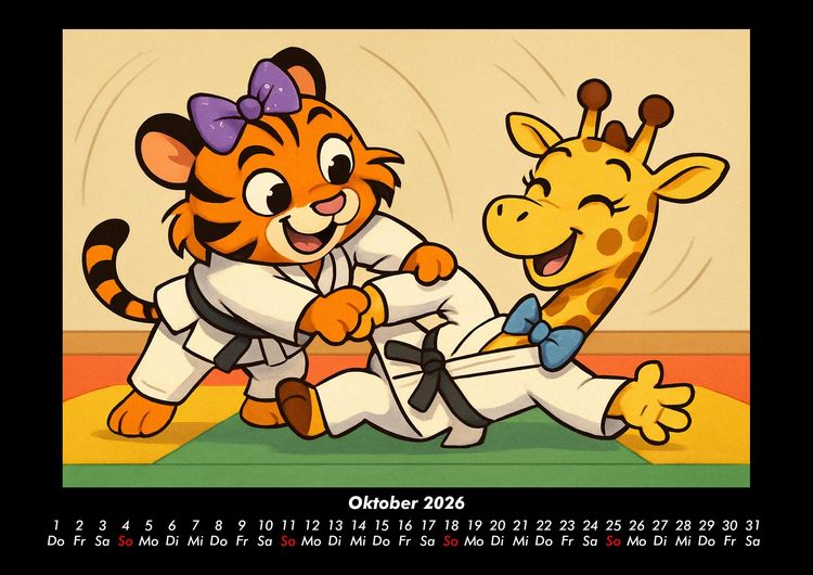 Produktbild: Tina & Nala bei den Olympischen Spielen 2026 Fotokalender DIN A3