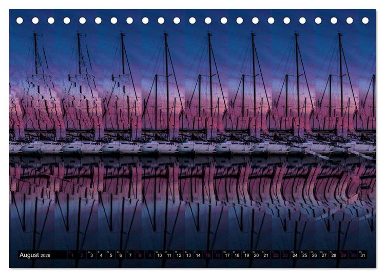 Produktbild: Magische Bilder - 3D Stereogramme (Tischkalender 2026 DIN A5 quer), CALVENDO Monatskalender