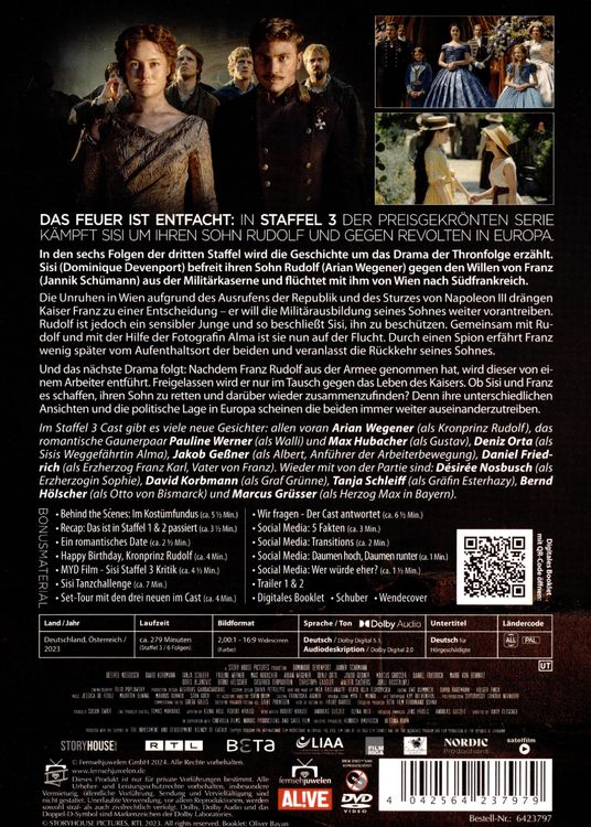 Sisi - Staffel 3 (alle 6 Teile) (Filmjuwelen) [2 DVDs]