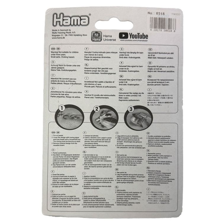 Produktbild: HAMA Maxi Blister-Packung mit 250 Perlen Schwarz