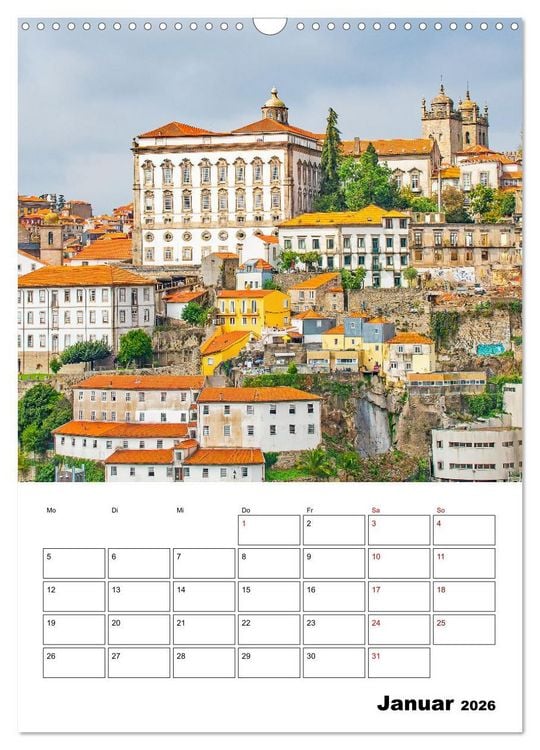 Produktbild: Porto - ein Traumreiseziel (Wandkalender 2026 DIN A3 hoch), CALVENDO Monatskalender