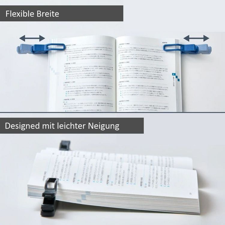 Produktbild: Twip Buchhalter (Blau) flexibler Book Clip | by KING JIM