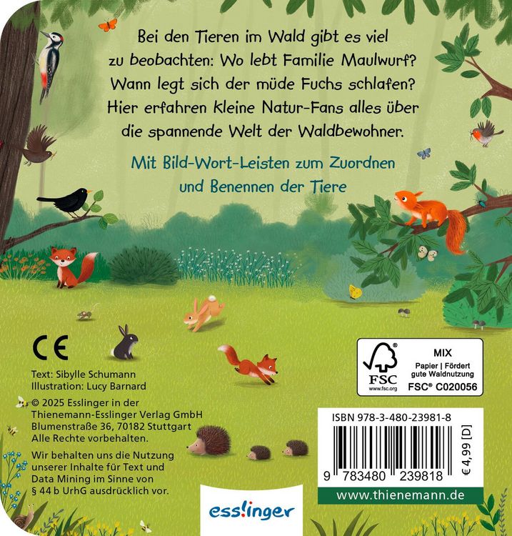 Produktbild: Mein erstes Natur-Wimmelbuch: Tiere im Wald &ndash; Mini-Ausgabe