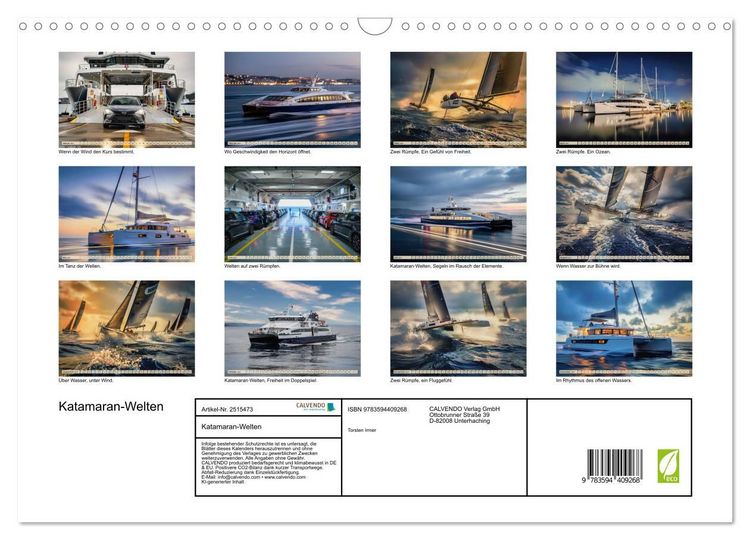 Produktbild: Katamaran-Welten (Wandkalender 2027 DIN A3 quer), CALVENDO Monatskalender