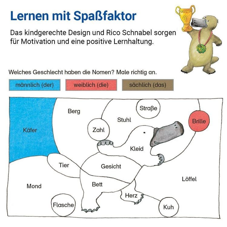Produktbild: Grammatik mit Rico Schnabel, Klasse 3