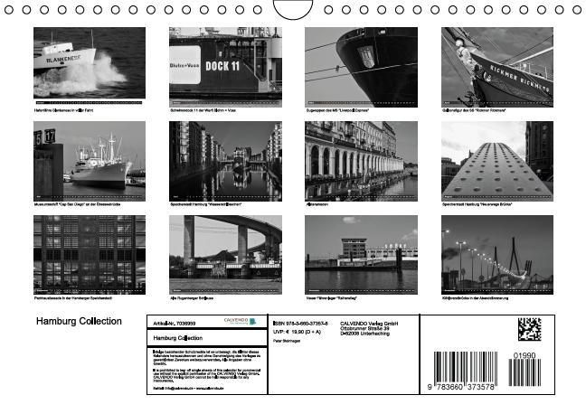 Produktbild: Hamburg Collection (Wandkalender immerw&auml;hrend DIN A4 quer)