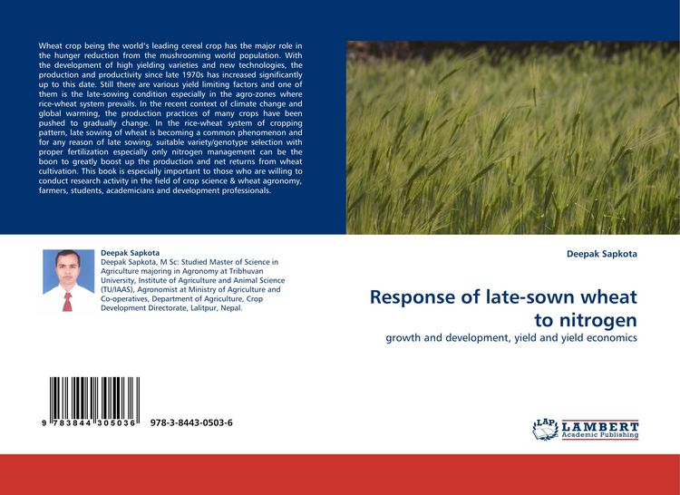 Produktbild: Response of late-sown wheat to nitrogen