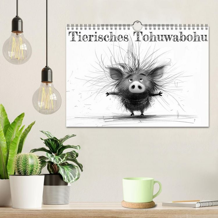 Produktbild: Tierisches Tohuwabohu (Wandkalender 2026 DIN A4 quer), CALVENDO Monatskalender