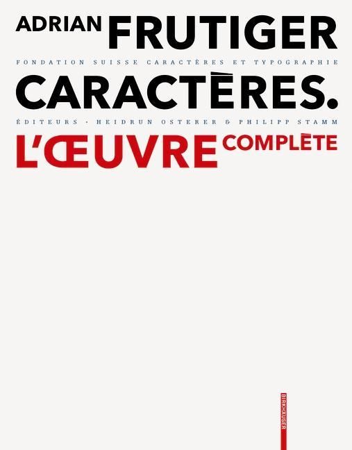 Produktbild: Adrian Frutiger - Caract&egrave;res