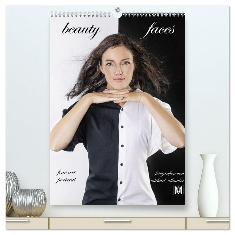 Produktbild: beauty faces - fotografien von michael allmaier (hochwertiger Premium Wandkalender 2026 DIN A2 hoch), Kunstdruck in Hochglanz